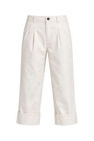 Pantalone bambino in denim con Web GUCCI KIDS | 855965XDDFB9692